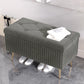 Glam Rectangle Seating Bench Cushioned Backless Entryway and Bedroom Bench