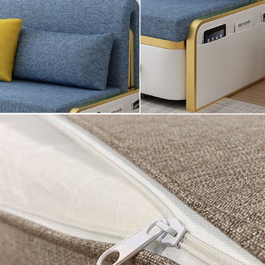 Glam futon e materasso cuscinetto divano dormiente futon con archiviazione