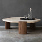 Contemporary Hexagon Coffee Table 3 Legs Stone Coffee Cocktail Table Clearhalo 'Coffee & Accent Tables' 'Coffee Tables' 'coffee_tables' 'furn' 'furn_coffee_tables' 'Furniture' 'Living Room Furniture' 7354649