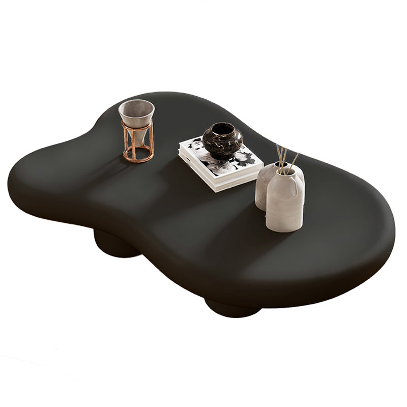 Contemporary Geometric Coffee Table 4 Legs Coffee Cocktail Table Black Clearhalo 'Coffee & Accent Tables' 'Coffee Tables' 'coffee_tables' 'furn' 'furn_coffee_tables' 'Furniture' 'Living Room Furniture' 7354664