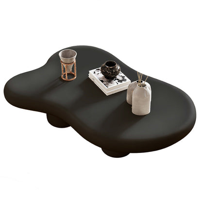 Contemporary Geometric Coffee Table 4 Legs Coffee Cocktail Table Black Clearhalo 'Coffee & Accent Tables' 'Coffee Tables' 'coffee_tables' 'furn' 'furn_coffee_tables' 'Furniture' 'Living Room Furniture' 7354664