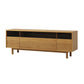 Scandinavian Media Console Wooden TV Console for Living Room 59.1"L x 17.7"W x 21.7"H Oak Clearhalo 'furn' 'furn_tv_stands_entertainment_centers' 'Furniture' 'Living Room Furniture' 'TV Stands & Entertainment Centers' 'TV Stands & Media Storage Furniture' 'tv_stands_entertainment_centers' 7355240