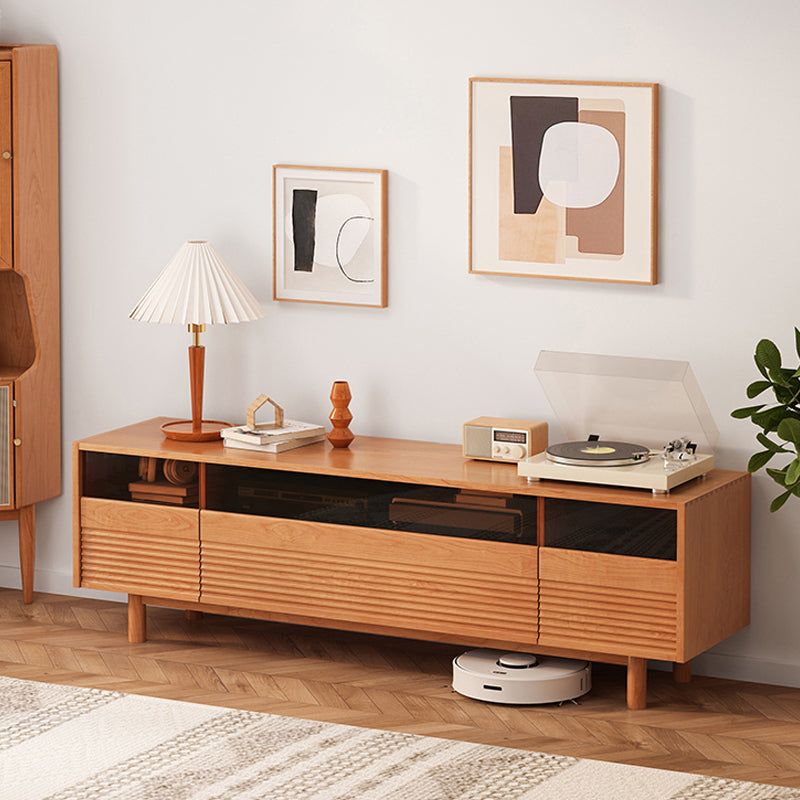 Scandinavian Media Console Wooden TV Console for Living Room Clearhalo 'furn' 'furn_tv_stands_entertainment_centers' 'Furniture' 'Living Room Furniture' 'TV Stands & Entertainment Centers' 'TV Stands & Media Storage Furniture' 'tv_stands_entertainment_centers' 7355241