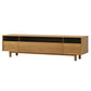 Scandinavian Media Console Wooden TV Console for Living Room 87"L x 18"W x 10"H Oak Clearhalo 'furn' 'furn_tv_stands_entertainment_centers' 'Furniture' 'Living Room Furniture' 'TV Stands & Entertainment Centers' 'TV Stands & Media Storage Furniture' 'tv_stands_entertainment_centers' 7355246