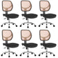 Modern No Arm Desk Chair Wheels Included Conference Chair for Office