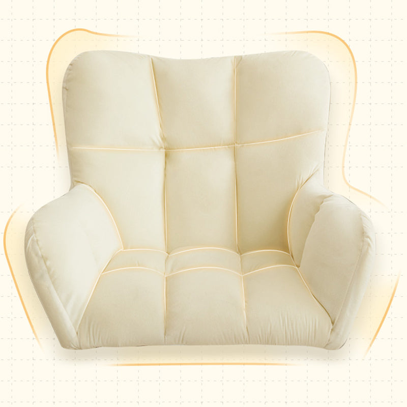 車輪付きのモダンアームレスタスクチェア人間工学的オフィスチェア（枕は含まれていません）