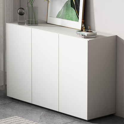 Buffet de madera de ingeniería moderno de ingeniería con estantes para el comedor