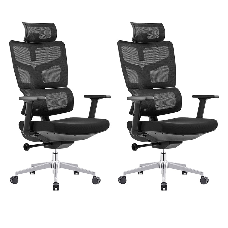 Armas extraíbles silla de oficina asiento ajustable altura silla de escritorio con ruedas