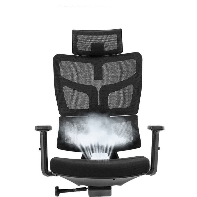 Armas extraíbles silla de oficina asiento ajustable altura silla de escritorio con ruedas