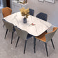4 Legs Contemporary Dining Room Table Rectangle Dining Side Table