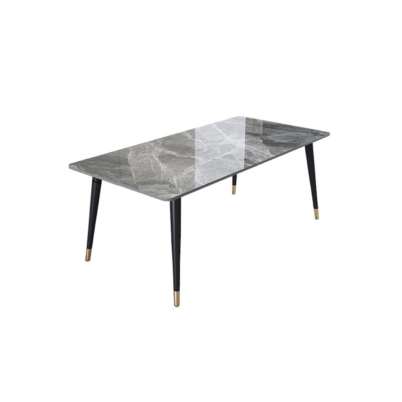 Rectangle 4 Legs Dining Room Table Contemporary Dinette Table Without Chairs Clearhalo 'Dining Tables & Seating' 'Dining Tables' 'dining_table' 'furn' 'furn_dining_table' 'Furniture' 'Kitchen & Dining Furniture' 7356651