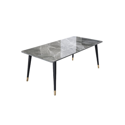 Rectangle 4 Legs Dining Room Table Contemporary Dinette Table Without Chairs Clearhalo 'Dining Tables & Seating' 'Dining Tables' 'dining_table' 'furn' 'furn_dining_table' 'Furniture' 'Kitchen & Dining Furniture' 7356651
