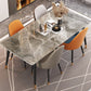 Rectangle 4 Legs Dining Room Table Contemporary Dinette Table Clearhalo 'Dining Tables & Seating' 'Dining Tables' 'dining_table' 'furn' 'furn_dining_table' 'Furniture' 'Kitchen & Dining Furniture' 7356652