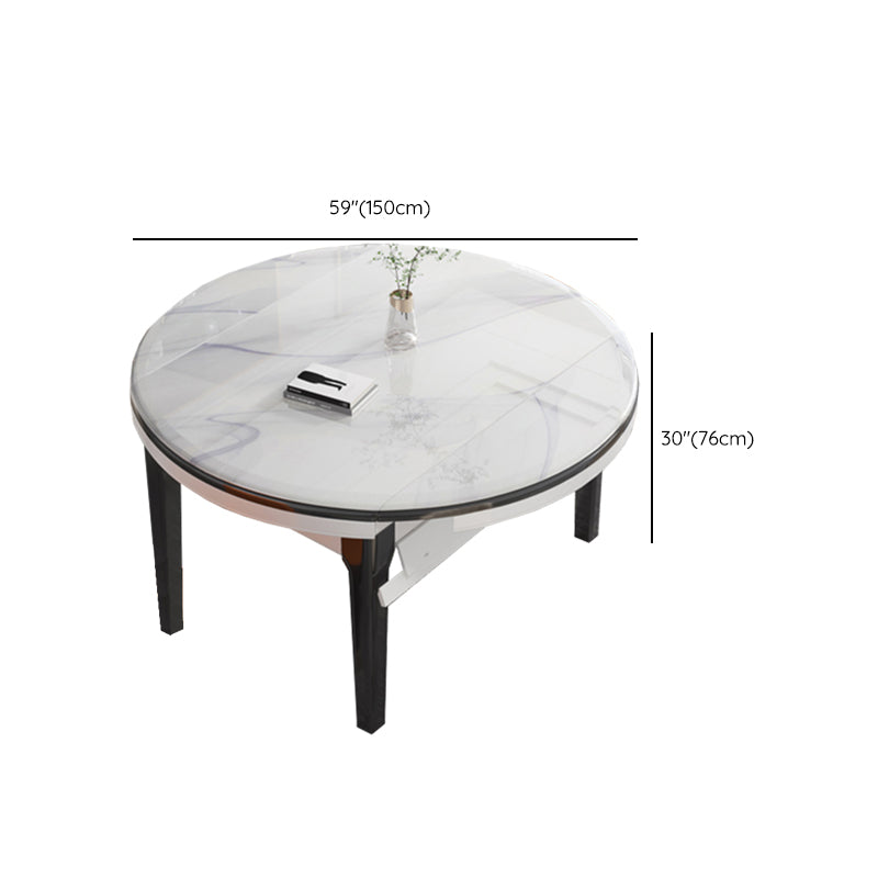 Glossy White Dining Table Set 1/7 Pieces Dinette Set with Chairs