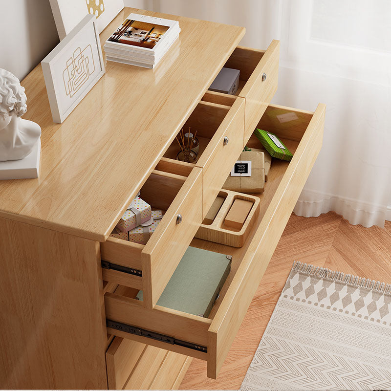 Comportadora de almacenamiento de madera de lencería horizontal de lencería contemporánea para el hogar