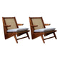 Solid Wood Frame Side Chair Arms Included Lounge Chair for Living Room Walnut Fabric 2 Piece Set Clearhalo 'Accent Chairs' 'accent_chairs' 'Chairs & Seating' 'furn' 'furn_accent_chairs' 'Furniture' 'Living Room Furniture' 7357016