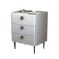 Contemporary Bed Nightstand Stone Bedside Cabinet with 3 Drawers Clearhalo 'Bedroom Furniture' 'furn' 'furn_night_stand' 'Furniture' 'night_stand' 'Nightstands' 7357060