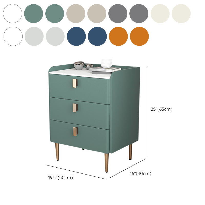 Contemporary Bed Nightstand Stone Bedside Cabinet with 3 Drawers Clearhalo 'Bedroom Furniture' 'furn' 'furn_night_stand' 'Furniture' 'night_stand' 'Nightstands' 7357086