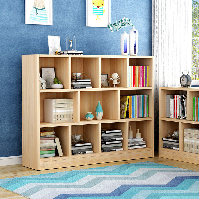 Closed Back Standard Bookshelf Wooden Contemporary Bookcase with Shelves Clearhalo 'Bookcases' 'furn' 'furn_bookcases' 'Furniture' 'Office Furniture' 7357087