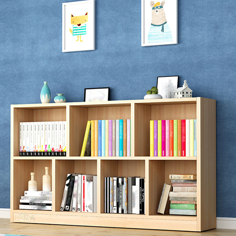 Closed Back Standard Bookshelf Wooden Contemporary Bookcase with Shelves Clearhalo 'Bookcases' 'furn' 'furn_bookcases' 'Furniture' 'Office Furniture' 7357089