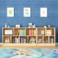 Closed Back Standard Bookshelf Wooden Contemporary Bookcase with Shelves Clearhalo 'Bookcases' 'furn' 'furn_bookcases' 'Furniture' 'Office Furniture' 7357090