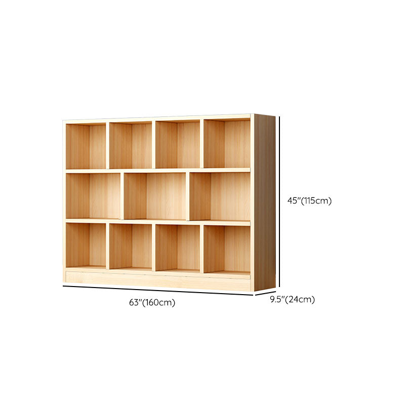 Closed Back Standard Bookshelf Wooden Contemporary Bookcase with Shelves Clearhalo 'Bookcases' 'furn' 'furn_bookcases' 'Furniture' 'Office Furniture' 7357106