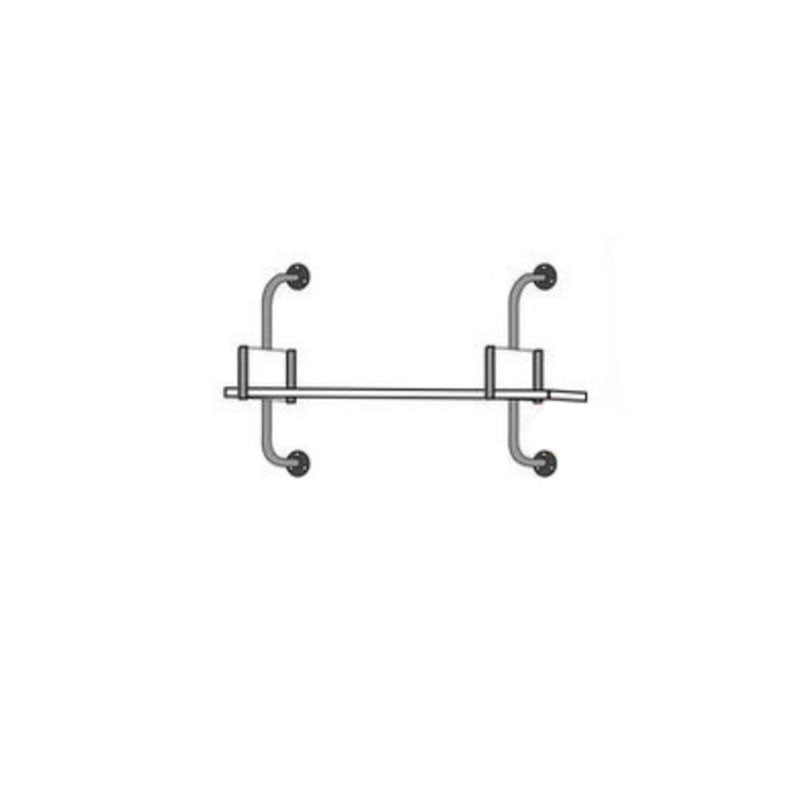 Glam Engineered Holz Bücherregal schwimmend weiß geschlossener Bücherregal