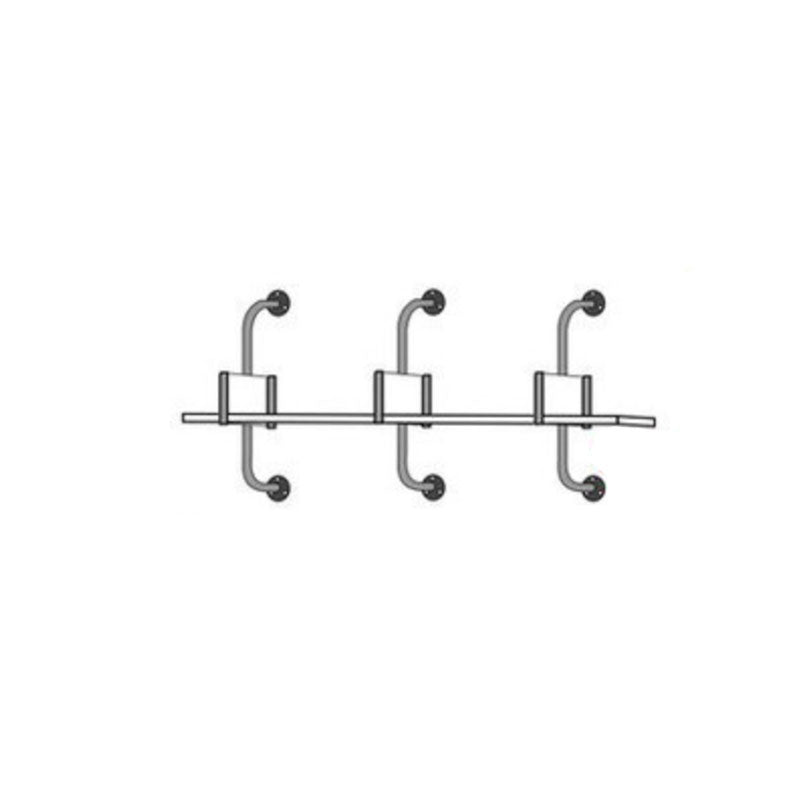 Glam Engineered Holz Bücherregal schwimmend weiß geschlossener Bücherregal