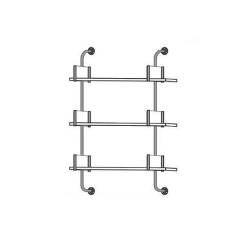 Glam Engineered Holz Bücherregal schwimmend weiß geschlossener Bücherregal