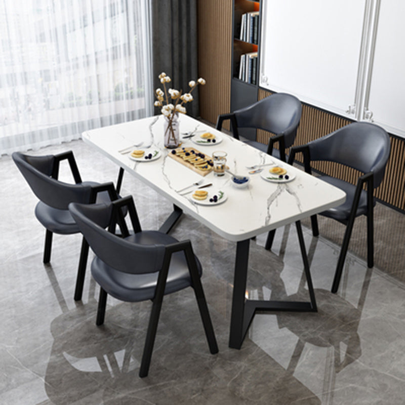 モダンウッドダイニングテーブルセット5 PCSダイニングルームの家具セット