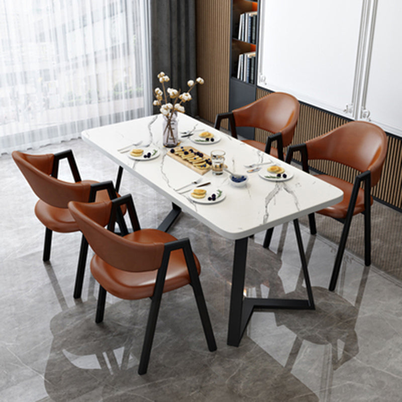 モダンウッドダイニングテーブルセット5 PCSダイニングルームの家具セット