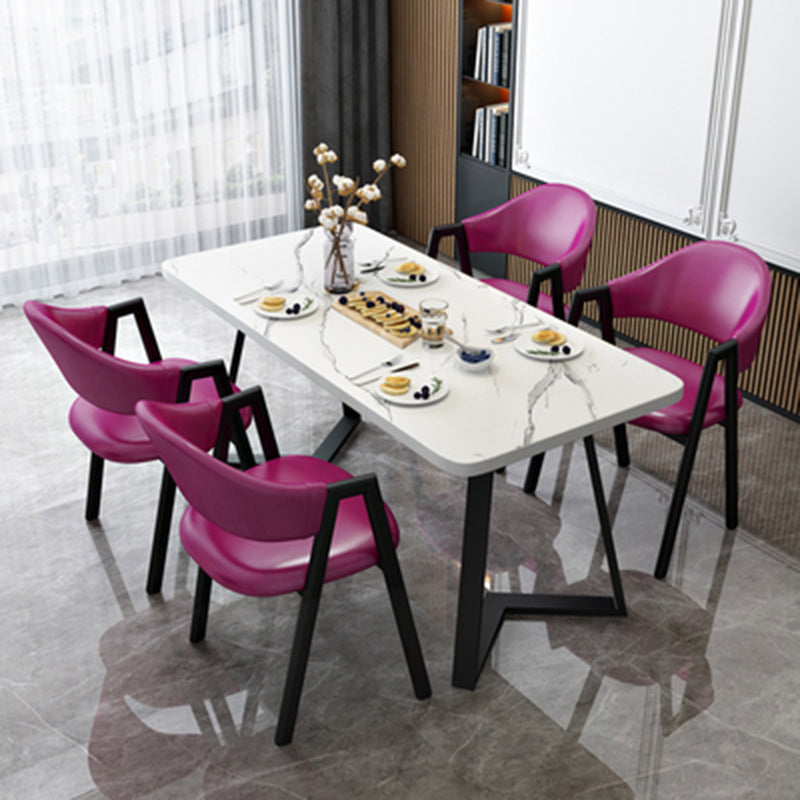 モダンウッドダイニングテーブルセット5 PCSダイニングルームの家具セット