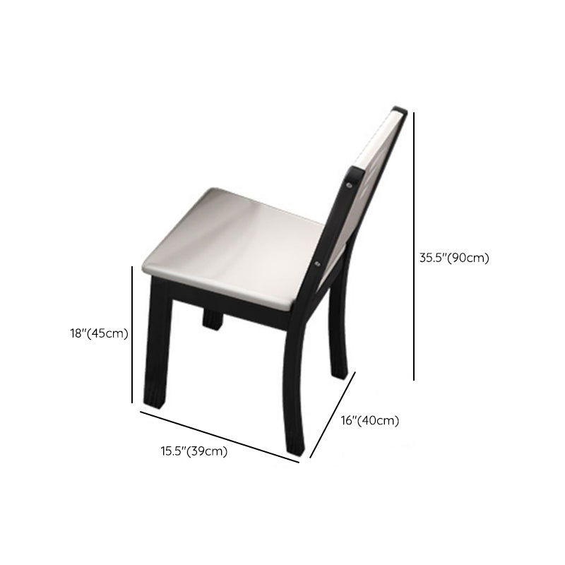 Ensemble de table à manger pliable blanc 1/7 pcs en pierre set pour salle à manger