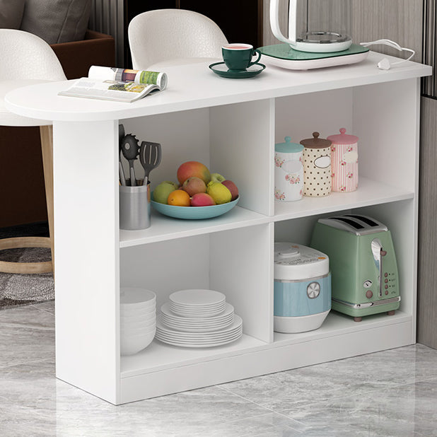 Contemporary Indoor Bar Dining Table Rectangle Wooden Bar Stool Table White Without Chairs Clearhalo 'Bar Furniture' 'Bar Tables' 'bar_tables' 'furn' 'furn_bar_tables' 'Furniture' 'Kitchen & Dining Furniture' 7357842