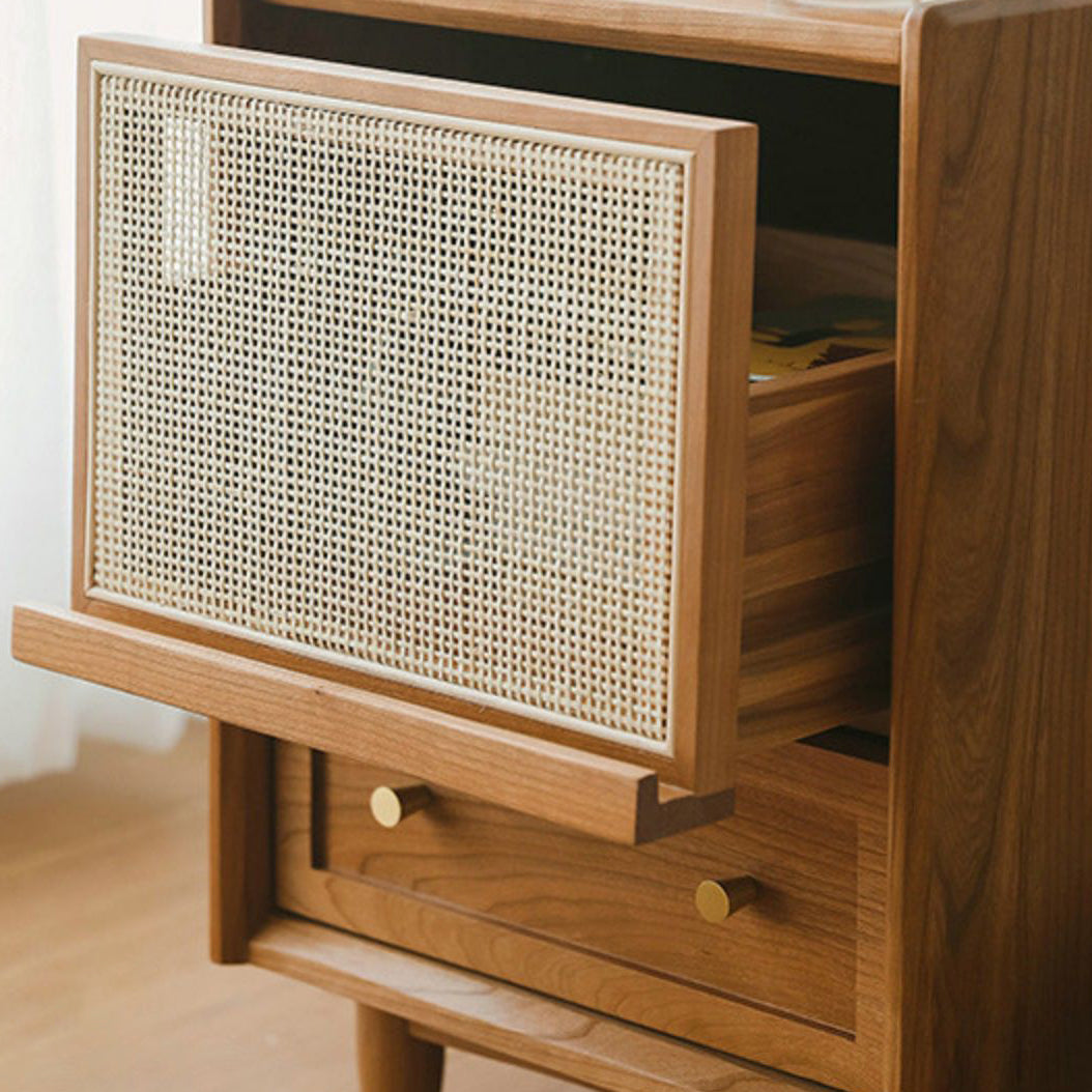 Table de nuit à accent en bois massif table de nuit glam pour chambre à coucher