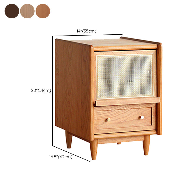 Table de nuit à accent en bois massif table de nuit glam pour chambre à coucher