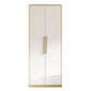 Contemporary Freestanding Wardrobe Engineered Wood White Wardrobe