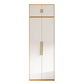 Contemporary Freestanding Wardrobe Engineered Wood White Wardrobe