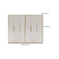 Contemporary Freestanding Wardrobe Engineered Wood White Wardrobe