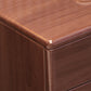 Consejo de tocador de tocador de maquillaje de madera maciza contemporánea con 2 cajones