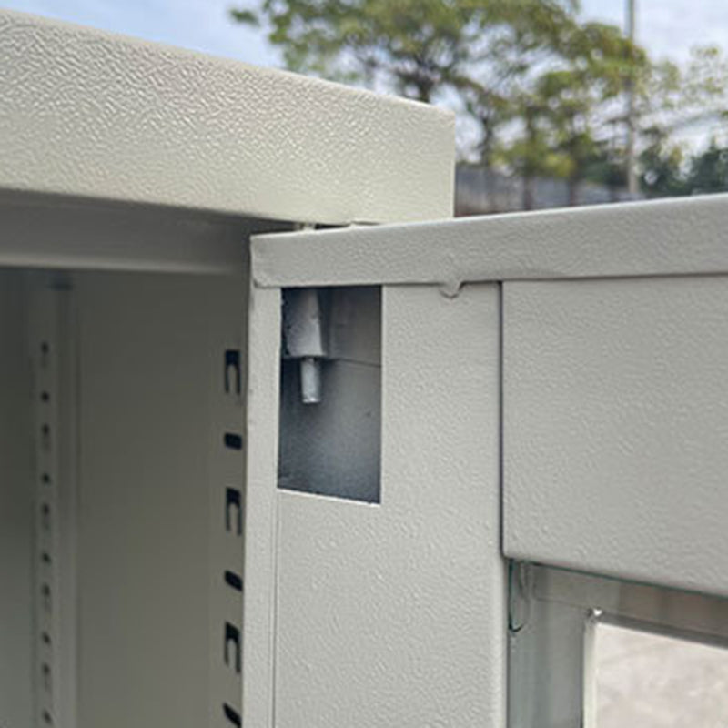 Archivo moderno de archivos de bloqueo de metal con estantes de almacenamiento