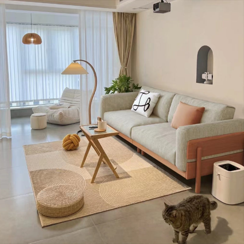 Solid Wood Square Arm Sofa Slipcovered Corduroy Cushions Sofa Clearhalo 'furn' 'furn_sofas' 'Furniture' 'Living Room Furniture' 'Sofa' 'sofas' 7359085