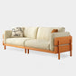 Solid Wood Square Arm Sofa Slipcovered Corduroy Cushions Sofa Clearhalo 'furn' 'furn_sofas' 'Furniture' 'Living Room Furniture' 'Sofa' 'sofas' 7359087