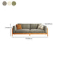 Solid Wood Square Arm Sofa Slipcovered Corduroy Cushions Sofa Clearhalo 'furn' 'furn_sofas' 'Furniture' 'Living Room Furniture' 'Sofa' 'sofas' 7359105