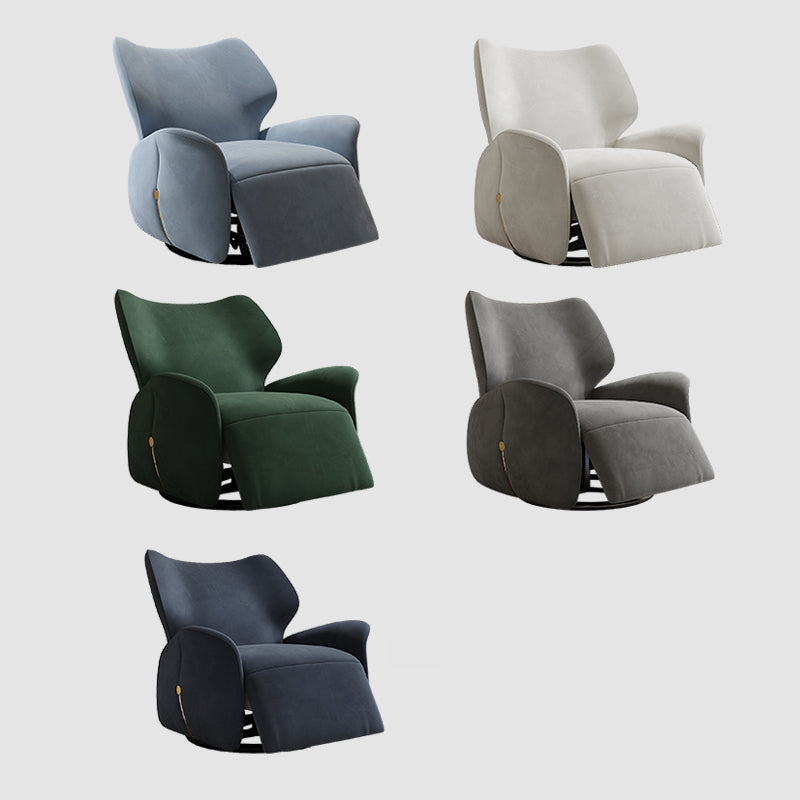 Contemporary Single Power Reclining Chair with Swivel Glider Base Clearhalo 'Chairs & Seating' 'furn' 'furn_recliners' 'Furniture' 'Living Room Furniture' 'Recliners' 7359161