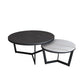 Salontafel met rond frame, leistenen koffietafel of bijzettafel