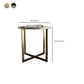 Salontafel met rond frame, leistenen koffietafel of bijzettafel