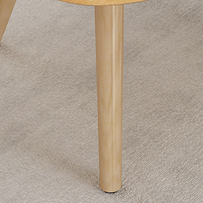 Massief houten salontafelset met 3 poten, moderne geometrische cocktailtafel