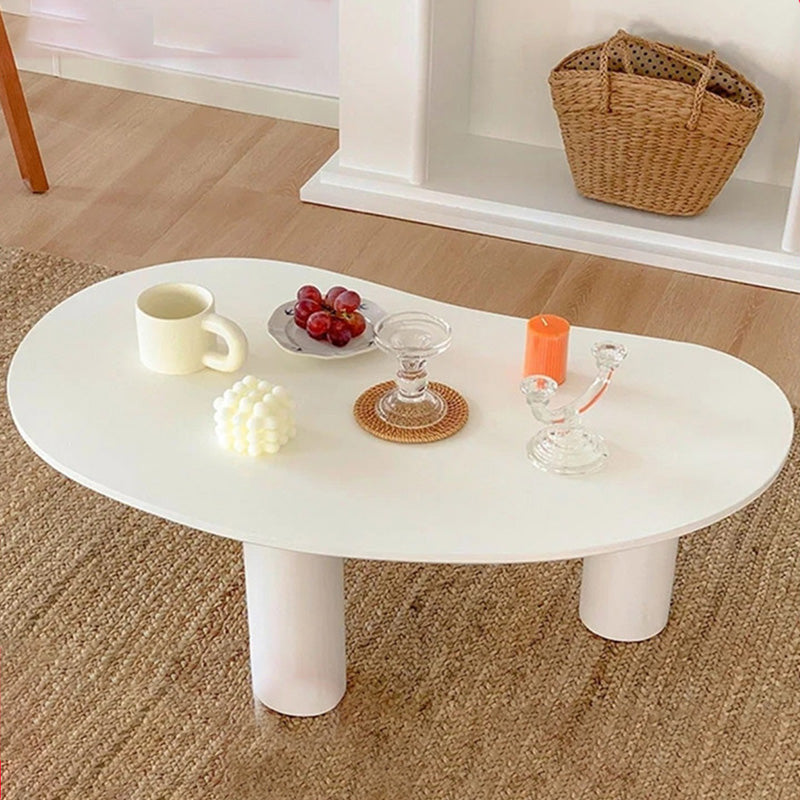 Contemporary Coffee Table 3 Legs Solid Wood Coffee Cocktail Table Clearhalo 'Coffee & Accent Tables' 'Coffee Tables' 'coffee_tables' 'furn' 'furn_coffee_tables' 'Furniture' 'Living Room Furniture' 7359252