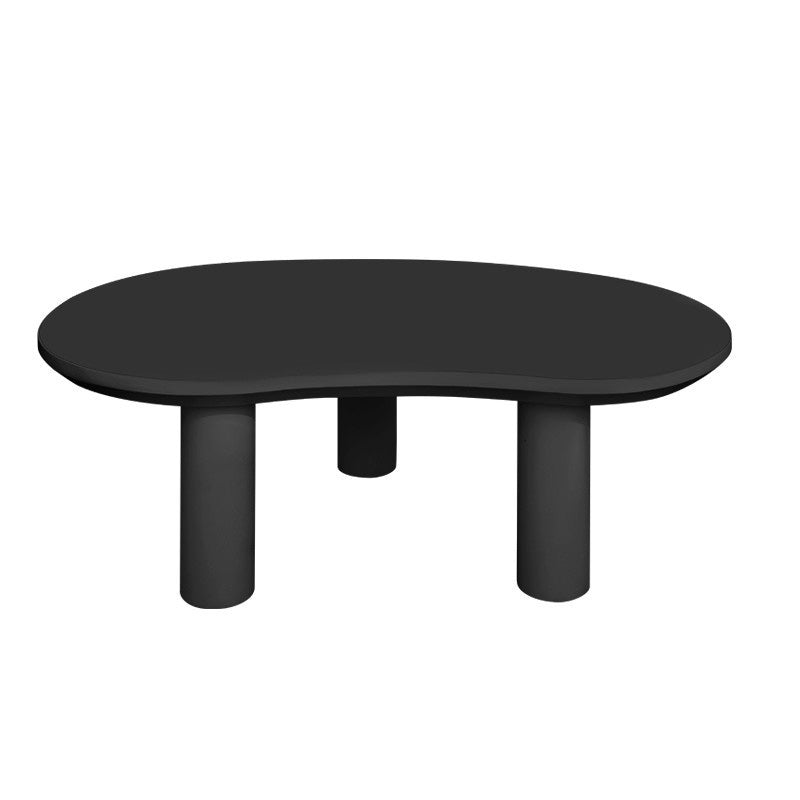 Contemporary Coffee Table 3 Legs Solid Wood Coffee Cocktail Table Black Clearhalo 'Coffee & Accent Tables' 'Coffee Tables' 'coffee_tables' 'furn' 'furn_coffee_tables' 'Furniture' 'Living Room Furniture' 7359253